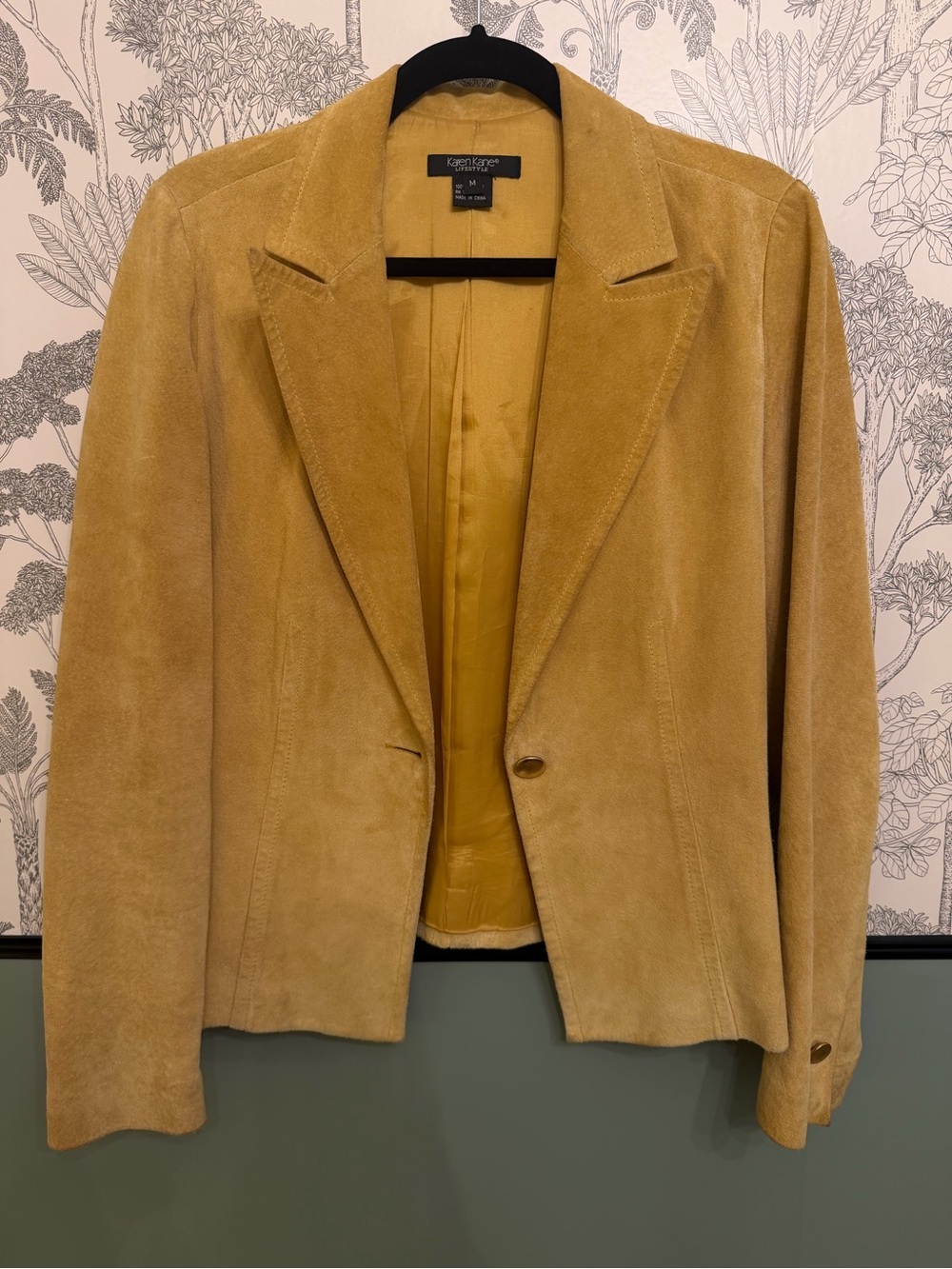Karen Kane Mustard Suede Blazer
